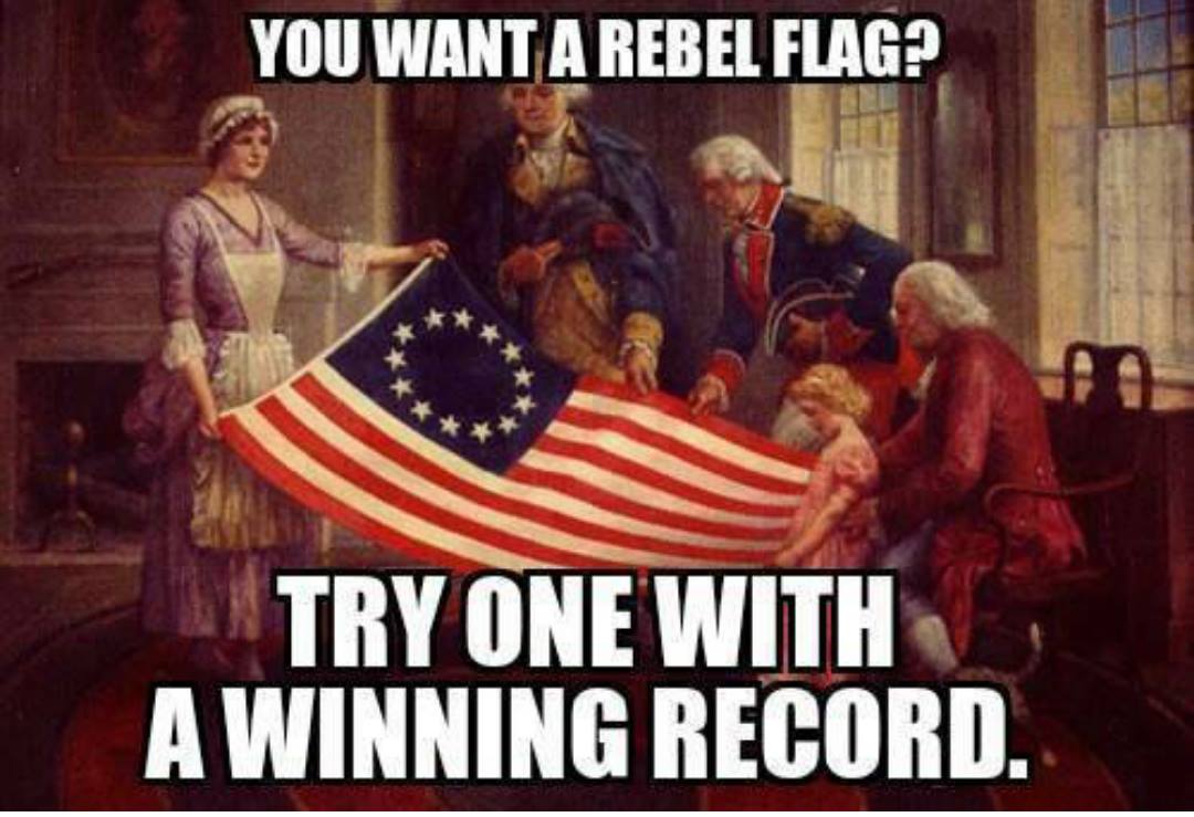 The First American Rebel Flag.